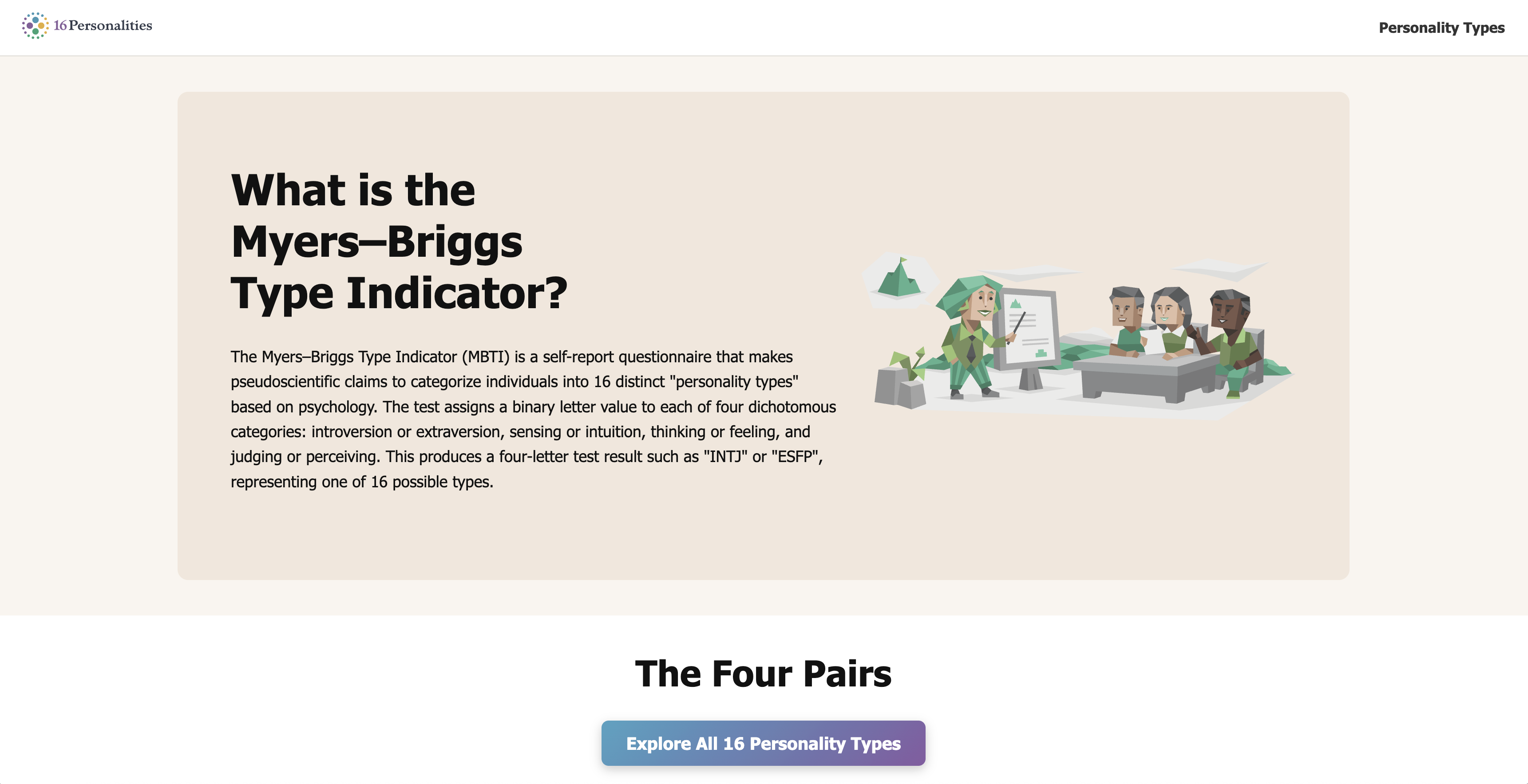 MBTI Microsite Thumbnail